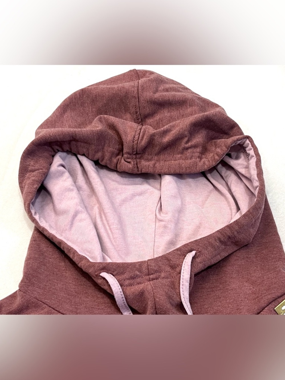 Maurices Mauve Women’s Drawstring Pullover Hoodie Sweatshirt w Kangaroo Pocket - Picture 9 of 16